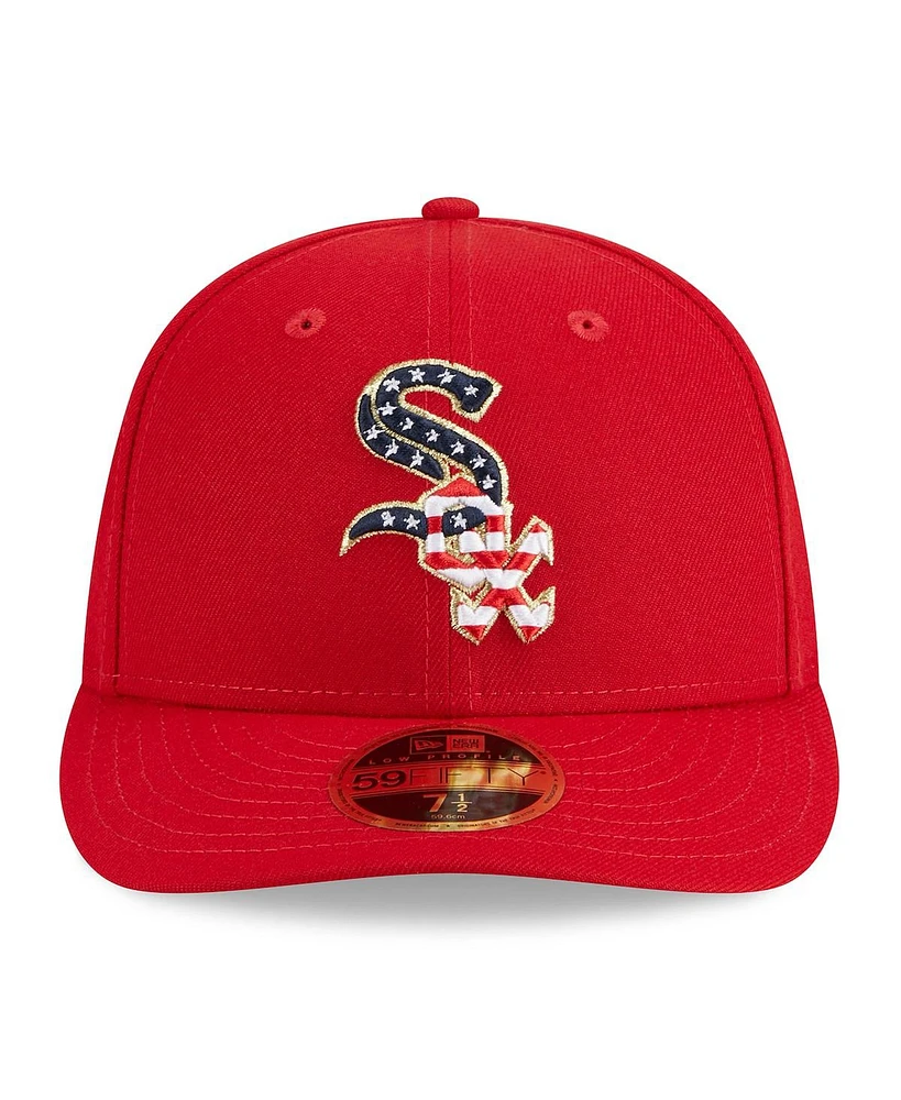Men's New Era Red Chicago White Sox 2023 Fourth of July Low Profile 59FIFTY Fitted Hat