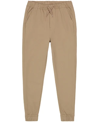 Nautica Big Boys Uniform Husky Evan Tapered-Fit Stretch Joggers with Reinforced Knees