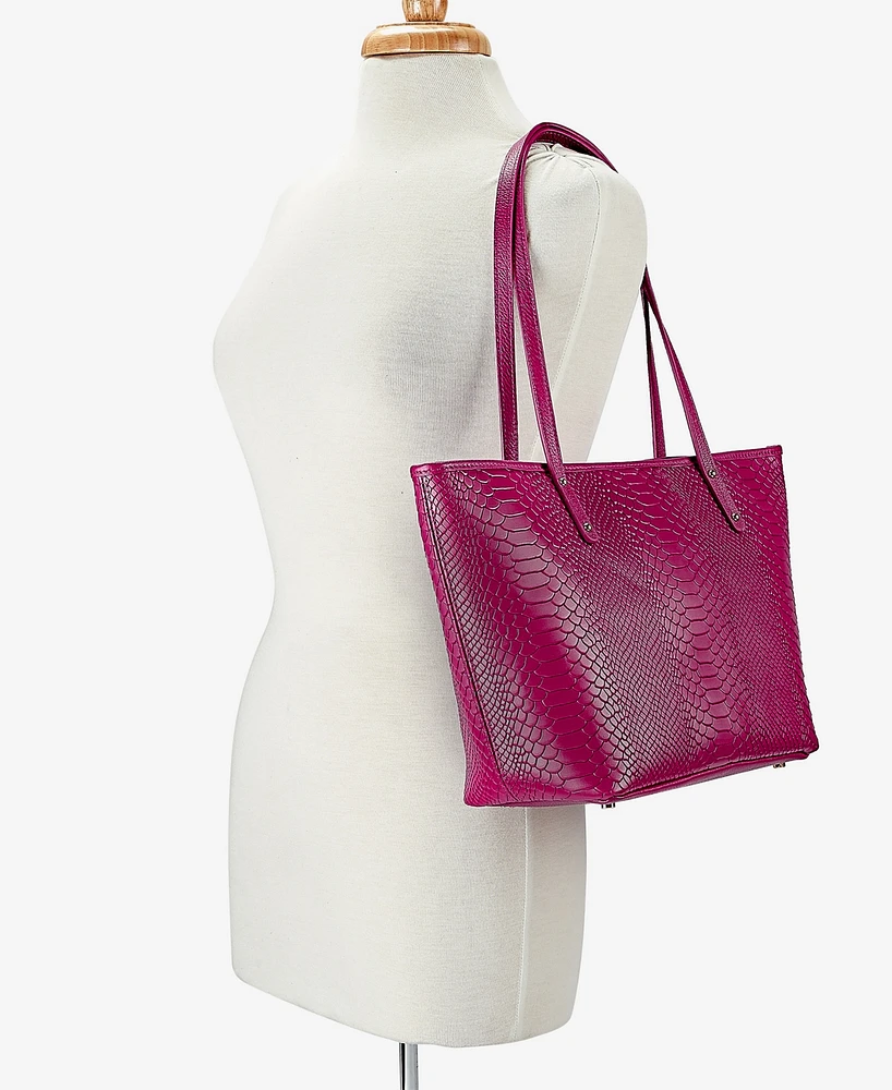 GiGi New York Taylor Leather Zip Tote