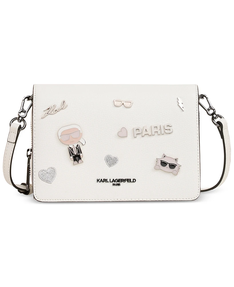 Karl Lagerfeld Paris Lourdes Crossbody with Cate Pins