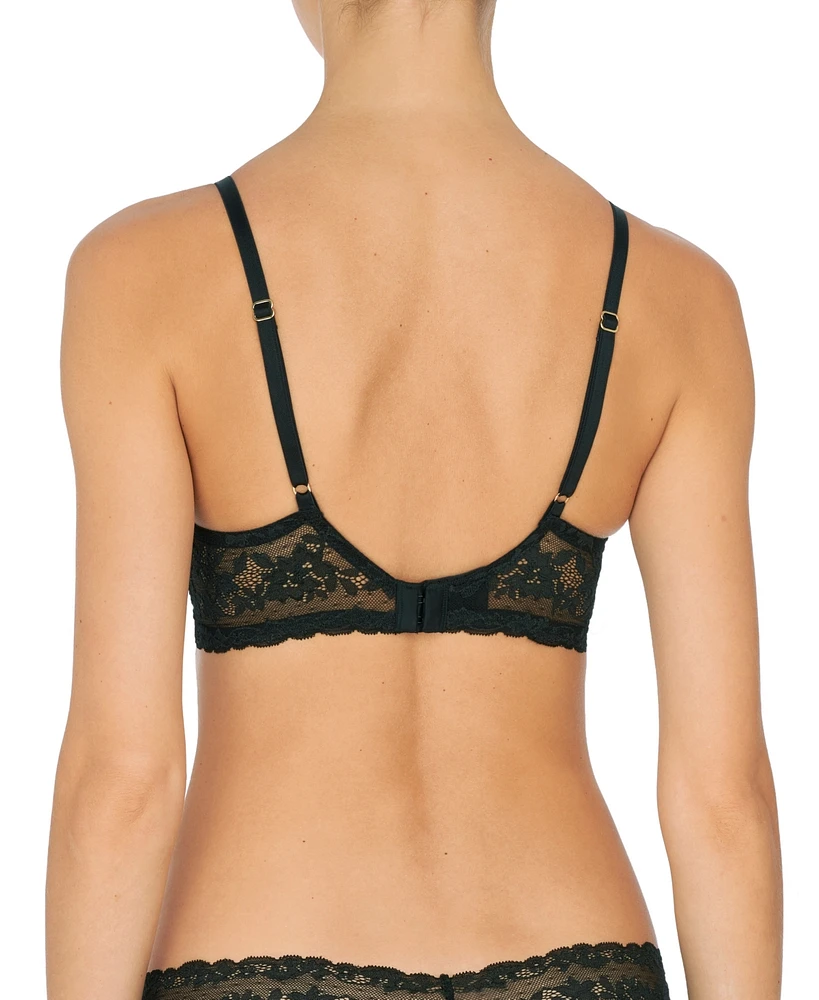 Natori Women's Feathers Luxe Plunge T-Shirt Underwire Bra