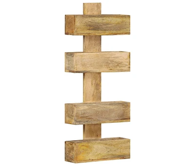 Magazine Wall Rack 11.8"x4.3"x28.3" Solid Mango Wood