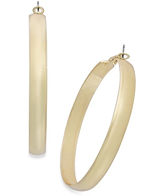 I.n.c. International Concepts Gold-Tone Large Flat Hoop Earrings, 2.5", Created for Macy's