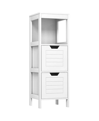 Bathroom Wooden Floor Cabinet Multifunction Storage Rack Stand Organizer Bedroom