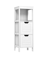 Bathroom Wooden Floor Cabinet Multifunction Storage Rack Stand Organizer Bedroom