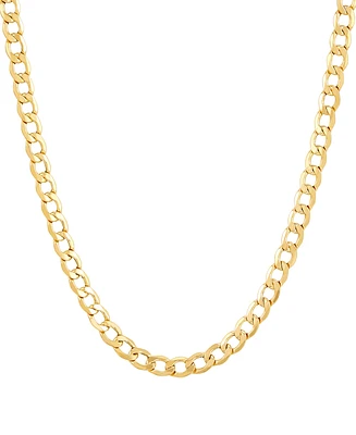 Lightweight 20" Curb Link Chain Necklace (5mm) in 14k Gold