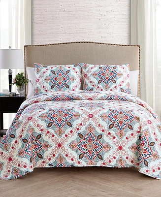 Vcny Home Wyndham 3-Pc. Medallion Quilt Set, Full/Queen