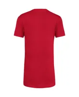 Big Boys adidas Red Louisville Cardinals 2023 Sideline Locker Room Logo Fresh T-shirt
