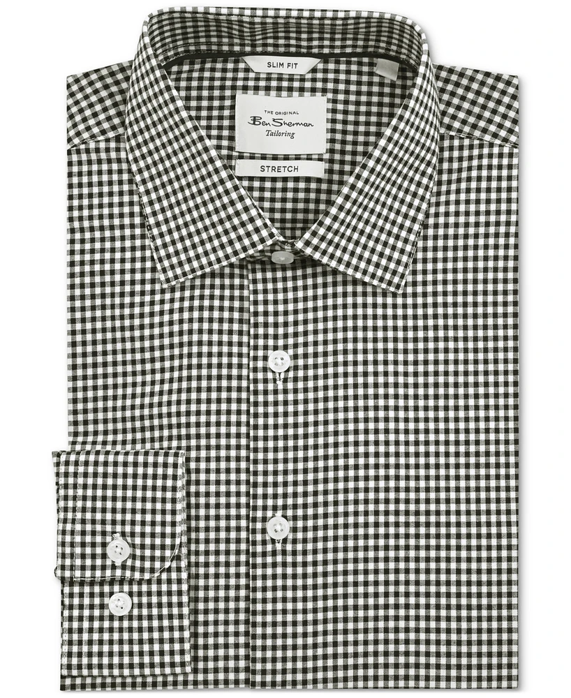 Ben Sherman Men's Slim-Fit Gingham Shirt