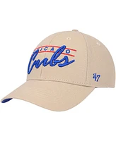 Men's '47 Brand Khaki Chicago Cubs Atwood Mvp Adjustable Hat