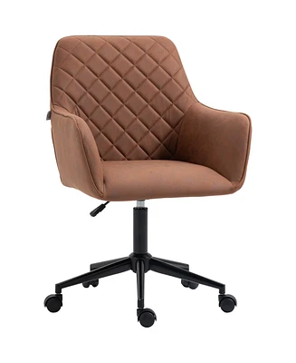 Vinsetto Office Chair w/Leather-Feel Fabric