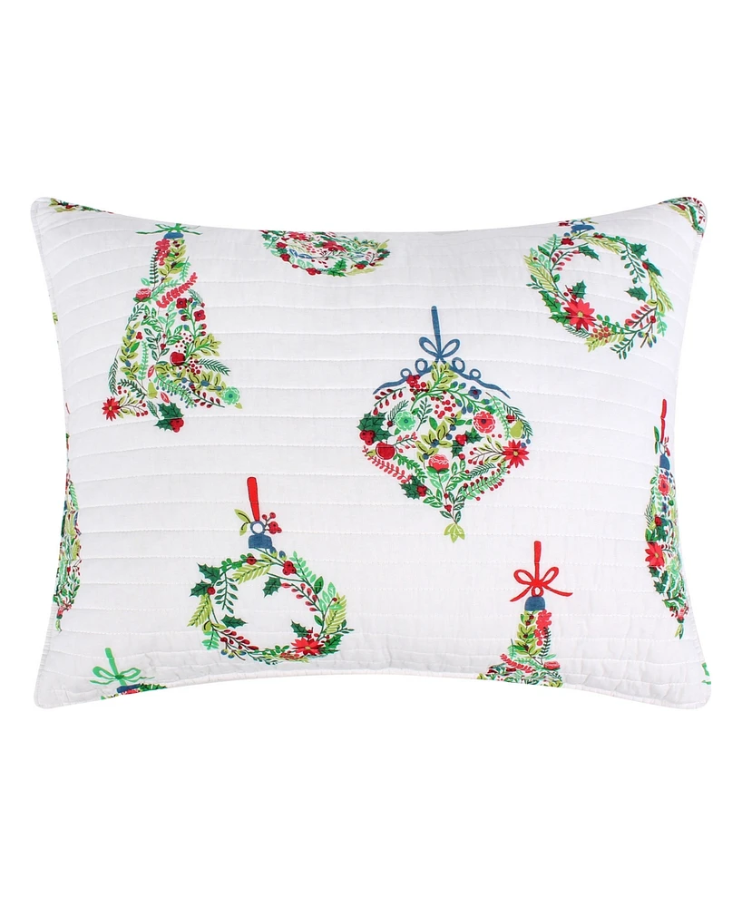 Levtex Festive Baubles Reversible 3-Pc. Quilt Set, Full/Queen
