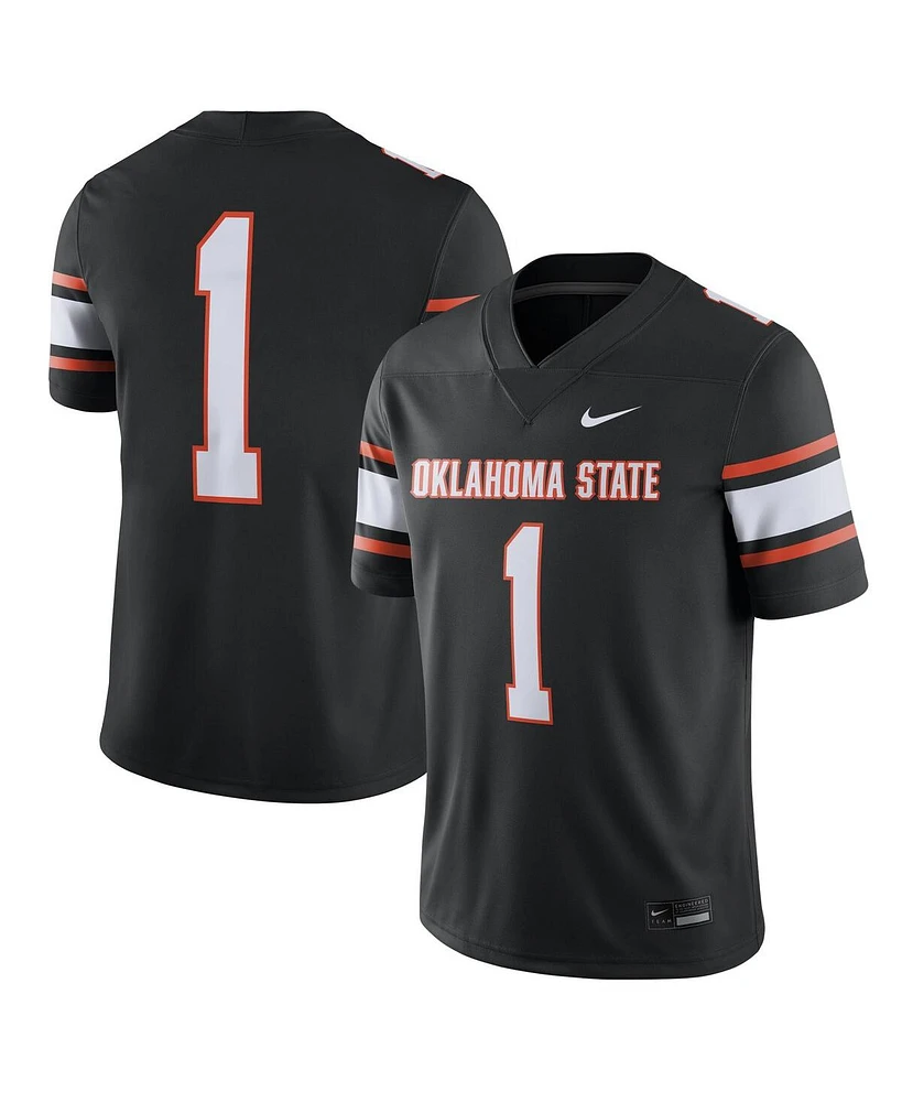 Men's Nike #1 Black Oklahoma State Cowboys Game Jersey