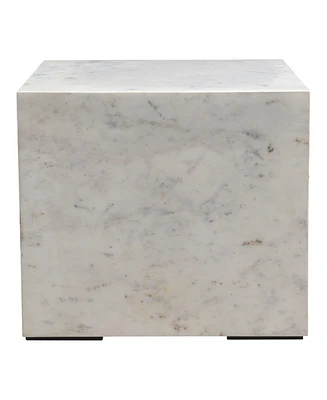 Nash 18" Marble Square Side Table