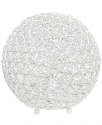 Lalia Home Elipse 10" Crystal Orb Table Lamp