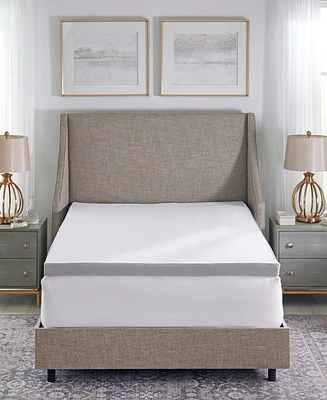 Closeout! BodiPEDIC 2" Cooling Gel Memory Foam Mattress Topper with Graphene Infused Cover, California King