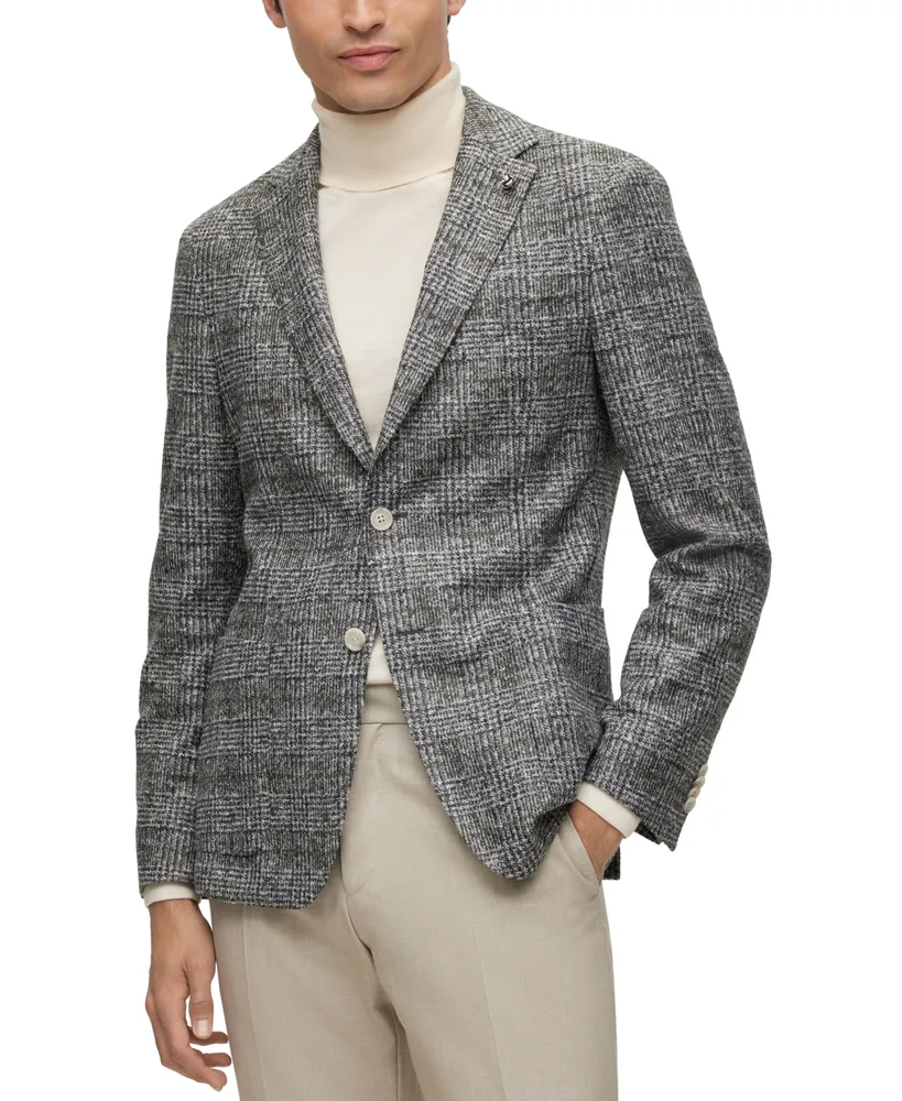 Boss by Hugo Boss Men's Checked Slim-Fit Jacket