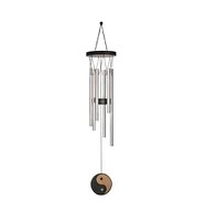 28" Long Ying Yang Oriental Wind Chime