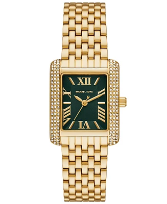 Michael Kors Women's Emery Three-Hand Gold-Tone Stainless Steel Watch 33 x 27mm