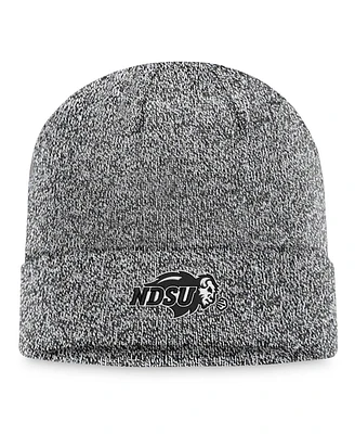 Men's Top of the World Heather Black Ndsu Bison Cuffed Knit Hat