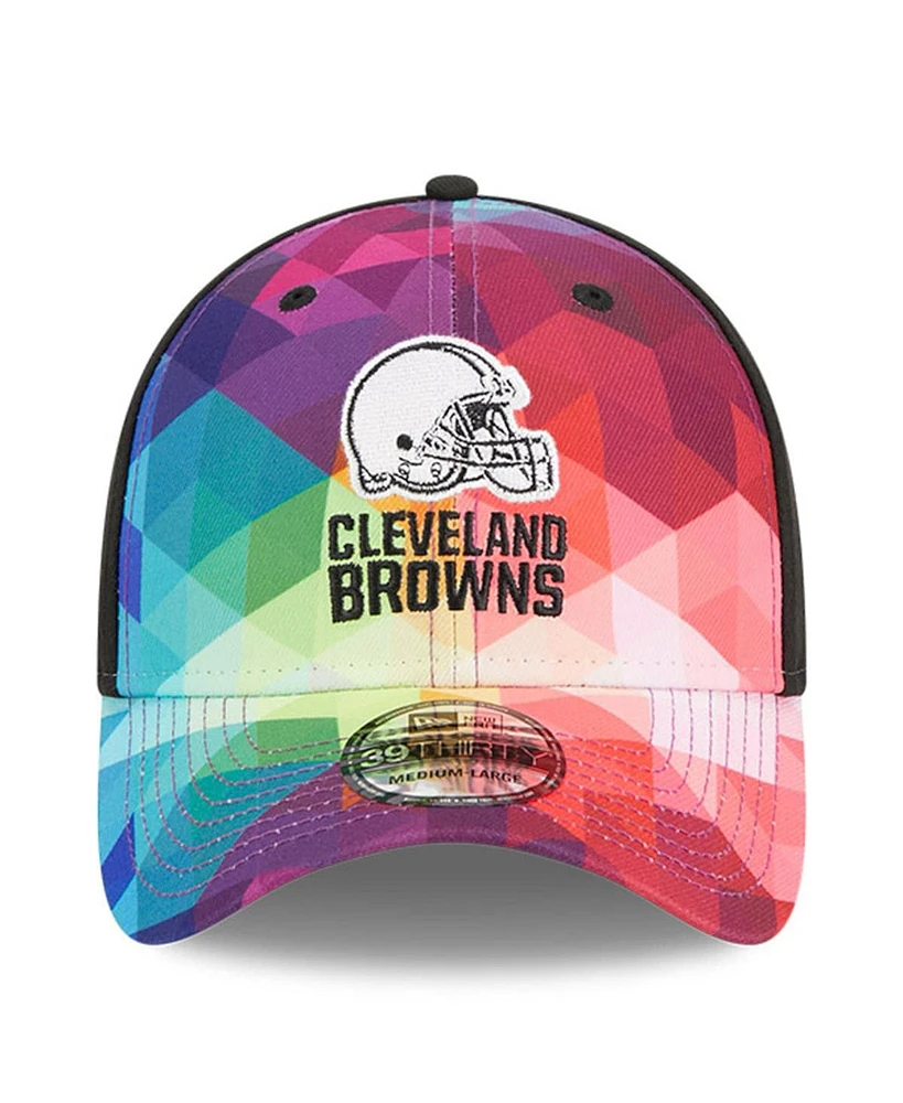 Men's and Women's New Era Multicolor, Black Cleveland Browns 2023 Nfl Crucial Catch 39THIRTY Flex Hat