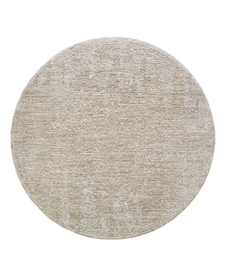 Livabliss Masterpiece High-Low Mpc-2322 6'7" x 6'7" Round Area Rug