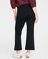 On 34th Women's Ponte Kick-Flare Ankle Pants, Regular and Short Lengths, Created for Macy's