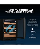 Newair 1,500 Count Electric Cigar Humidor, Built-in Humidification System with Opti-Temp Heating and Cooling Function, Built-In or Freestanding Design