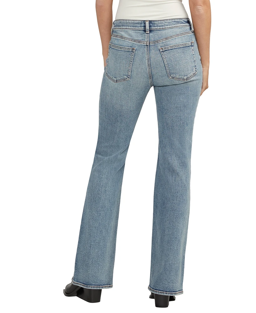 Silver Jeans Co. Women's Be Low Low Rise Flare Jeans