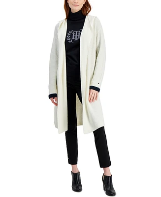 Tommy Hilfiger Women's Hooded Kimono Open Cardigan