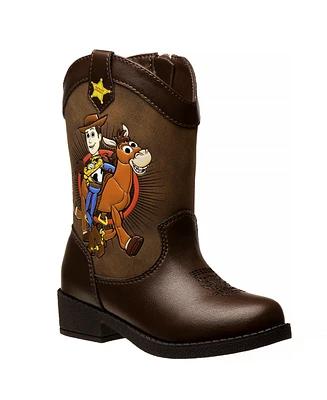 Disney Pixar Toddler Boys Toy Story Slip On Light Up Cowboy Boots