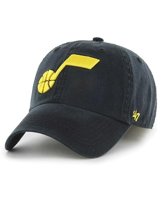 Men's '47 Brand Black Utah Jazz Classic Franchise Fitted Hat