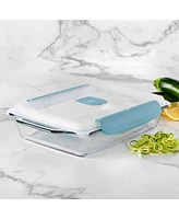 Anchor Hocking Glass 3 Quarts Bake Dish with Truelock Lid, 2 Piece Set