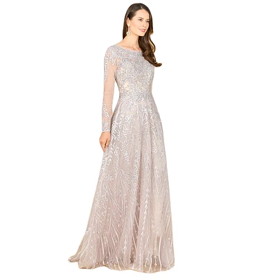 Lara Women's Long Sleeve Gown