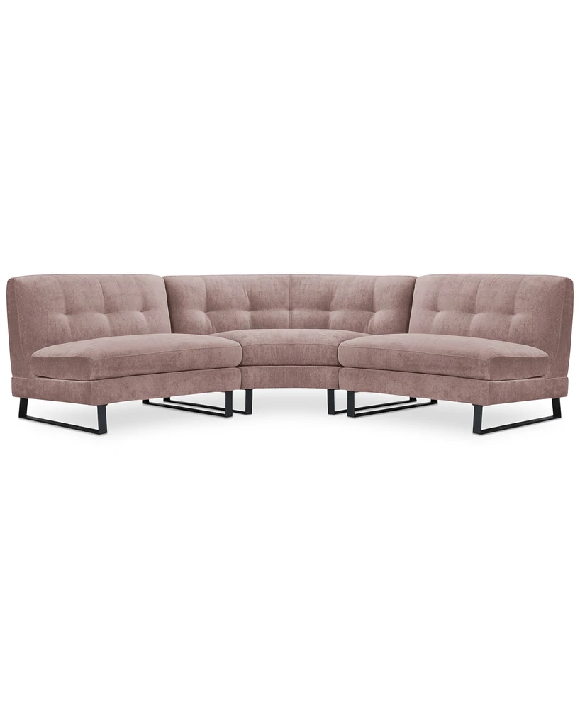 Closeout! Kathya 117" 3-Pc. Fabric Modular Sectional, Created for Macy's