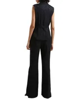 French Connection Women's Satin Sleeveless Waistcoat
