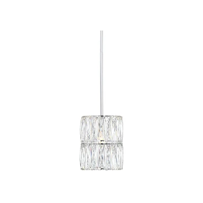 Possini Euro Design Juliette Chrome Mini Pendant Lighting Fixture 7 3/4" Wide Modern Clear Crystal Shade for Dining Room Living House Home Foyer Kitch