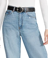 Steve Madden Women's Reversible Faux-Leather Belt