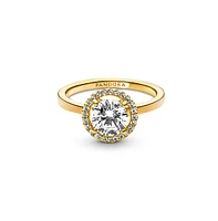 Pandora Cubic Zirconia Timeless Sparkling Round Halo Ring