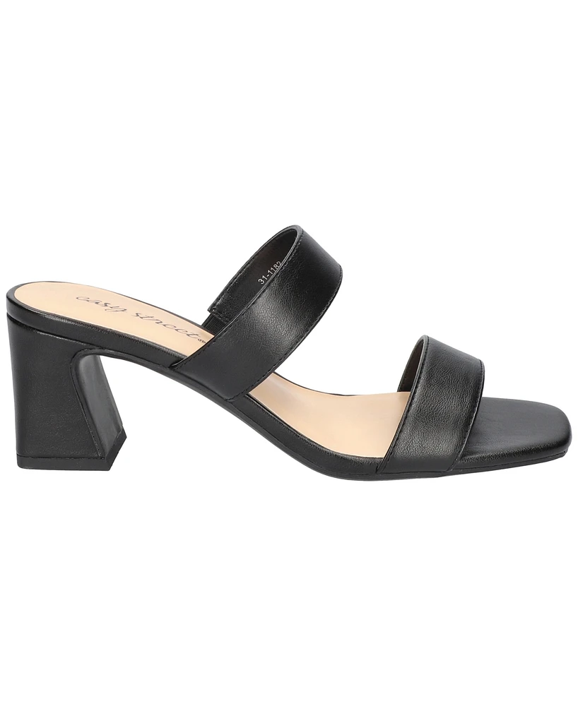 Easy Street Women's Clovelle Slip-On Block Heel Sandals