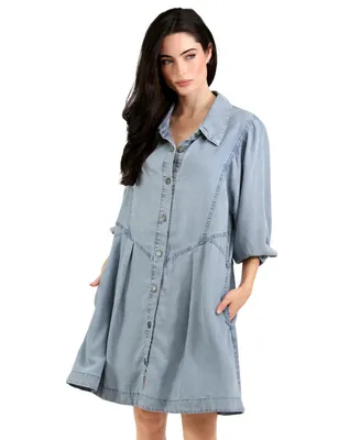 Belle & Bloom Supercut Denim Dress