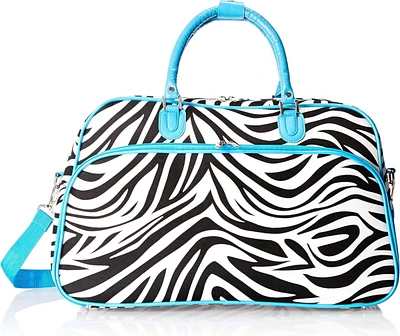 World Traveler Zebra 21-inch Carry-On Shoulder Duffel Bag