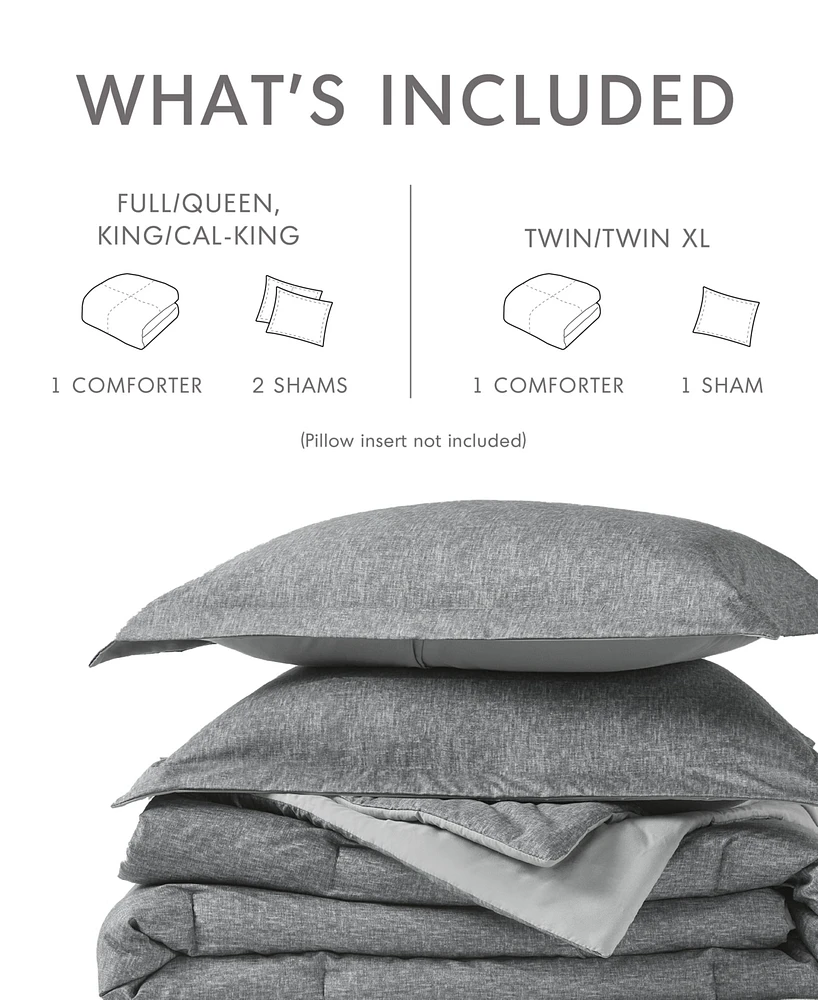 510 Design Camden Chambray Print 3-Pc. Comforter Set, Full/Queen