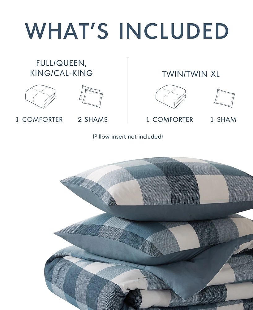 510 Design Jonah Plaid Check 3-Pc. Comforter Set