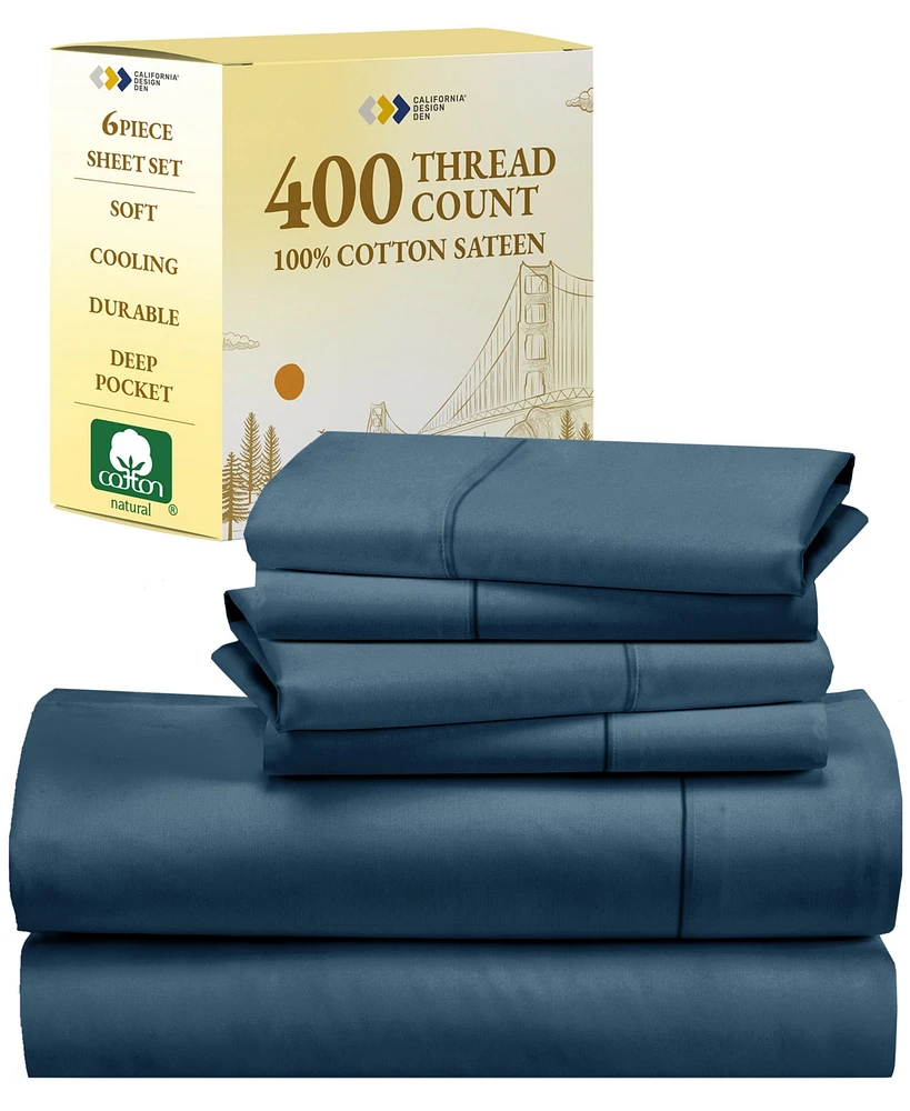 6 Piece Sheet Set with 4 Pillowcases