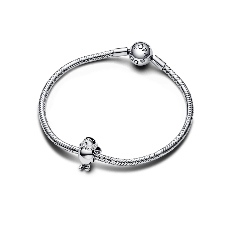Pandora Cubic Zirconia Skiing Penguin Charm