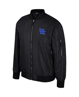 Men's Colosseum Navy Kentucky Wildcats Full-Zip Bomber Jacket