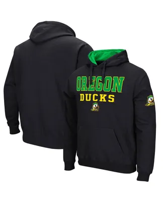 Men's Colosseum Black Oregon Ducks Sunrise Pullover Hoodie