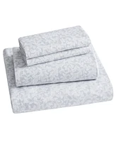 Tahari Home Scroll 100% Cotton Flannel 4-Pc. Sheet Set, Full