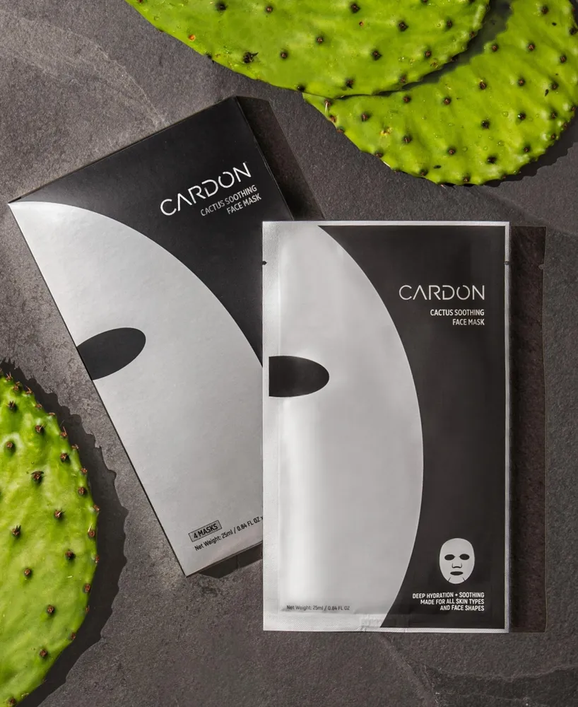 Cardon Cactus Soothing Face Mask, 4-Pk.